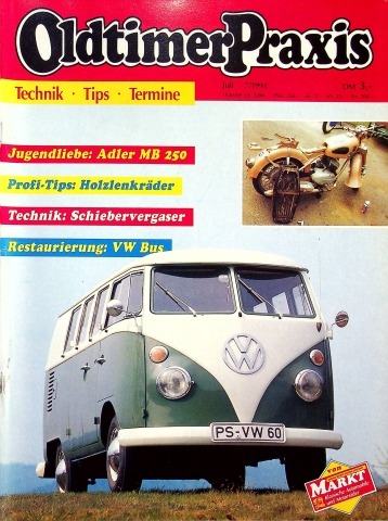 Deckblatt Oldtimer Praxis (07/1991)